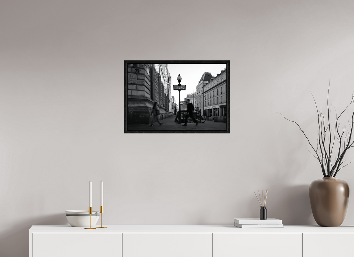 24 x 16″, Floater Frame Metros Tresdos